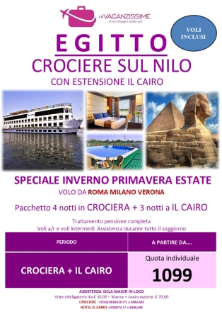 CROCIERA SUL NILO + CAIRO CROCIERA SUL NILO & IL CAIRO