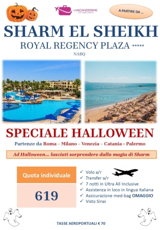Speciale Halloween Sharm - Royal Regency Plaza 5* EGITTO